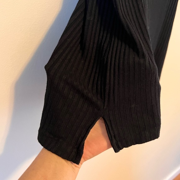 Topshop Ribbed Button Top - Picture 5 of 6